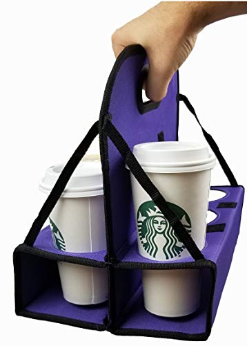 Thebiker, Cup Carrier Reusable Waterproof Folding Insulated, 6 Cups (Purple, 1)… #TOP4
