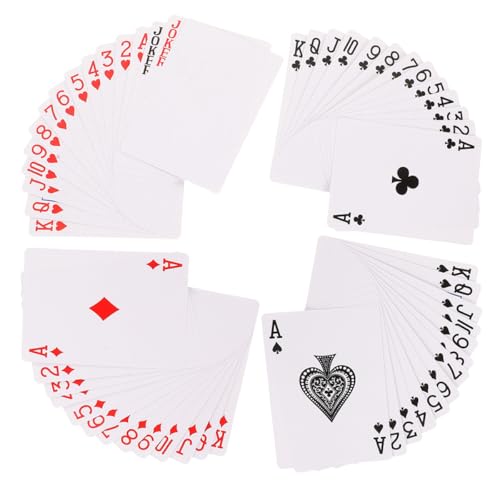 Hemobllo Cartas de Póker en Papel para Sublimación 2 Juegos en Blanco Cara Tarjetas de Transferencia Térmica para Manualidades y Entretenimiento DIY