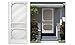 CRL Columbia White 32" x 80" Vinyl Hinged Screen Doors - 4-Pack
