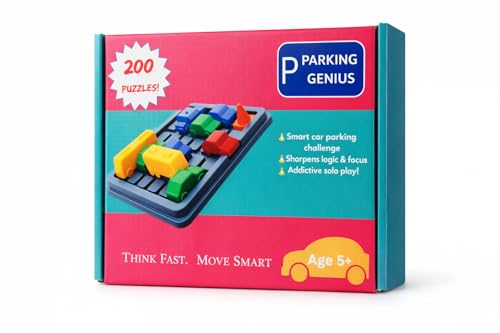 Parking Genius - 200 Puzzles | Logical car Parking Game| A Fun Logical Toy for Kids Aged 5 and up| Made in India | Brain Toy
