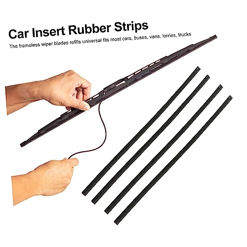 ERINGOGO Tira De Limpador De Borracha Para Automóveis 4 Unidades Limpador De Carro Fácil Instalação