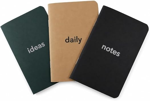 PATARA Cep Not Defteri, 3'lü Defter Seti, Çizgili, Çizgisiz, Noktalı MIXED