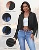 Womens Casual Faux Leather Jacket Fringe Tops Tass... #4