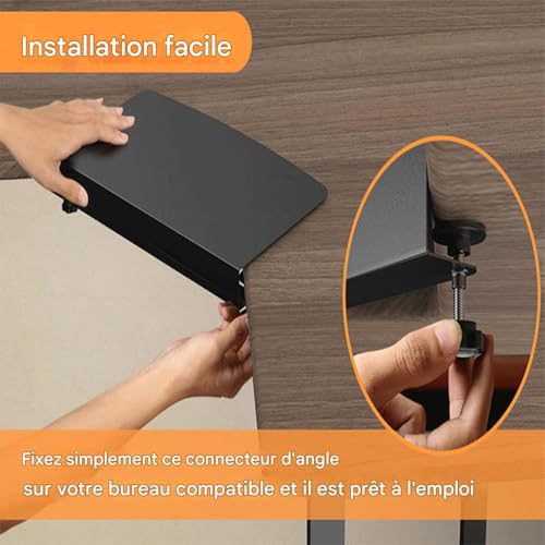 Extension de bureau d'angle pour résoudre le manque de place sur table en L - 6
