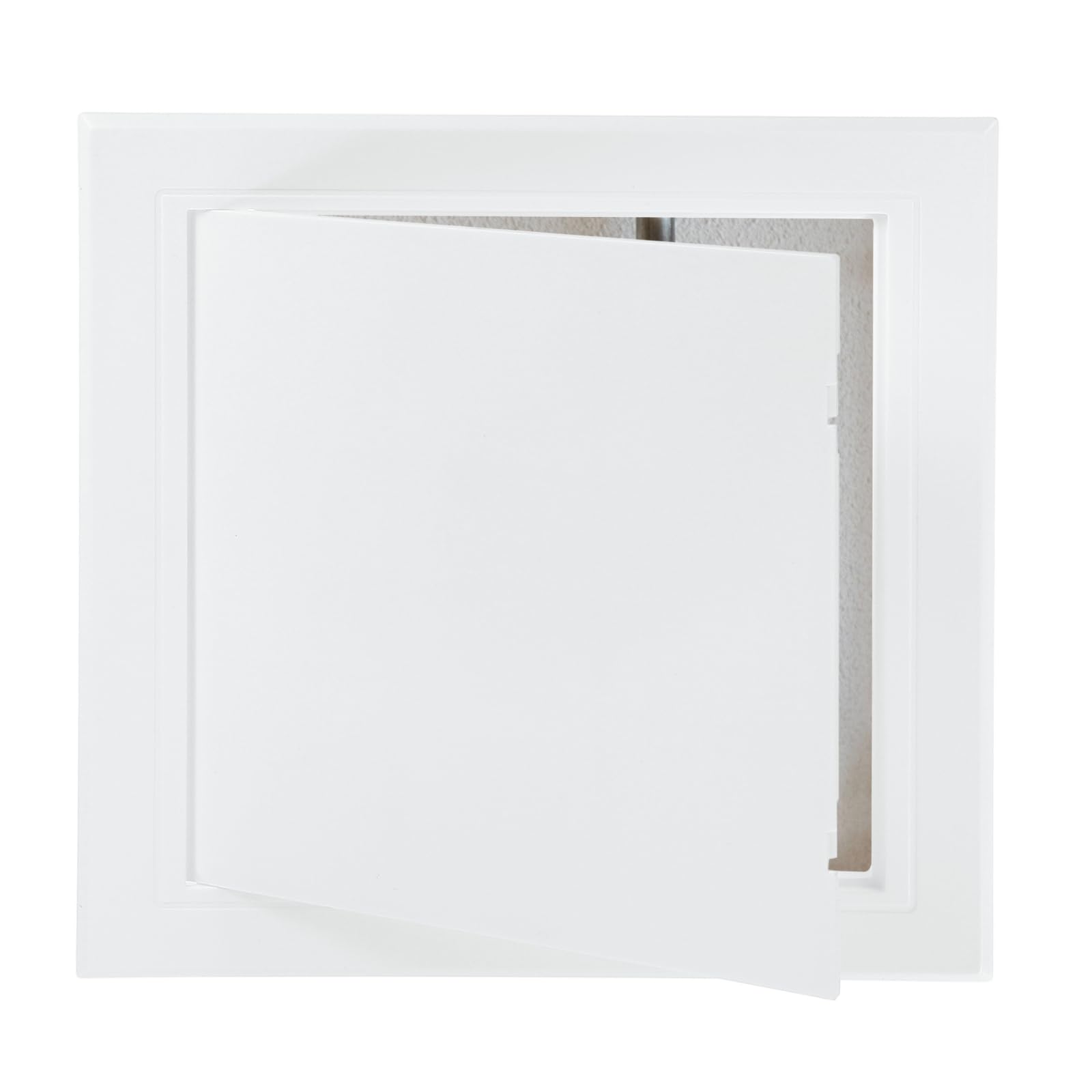 sourcing map 300 x 300mm Access Panel for Drywall and Ceiling, ABS Plastic Wall Hole Cover Plate Ceiling Access Hinged Door Electrical Panel Cover for Electrical Utility Plumbing HVAC, White