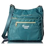 [ルコックスポルティフ] レディース ミュルサン 消臭 抗菌 ナイロン ショルダーバッグ 縦型 Green グリーン