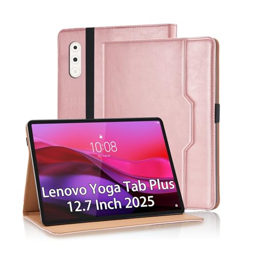 Coque Lenovo Yoga Tab Plus 12,7 2025 Housse Folio Rose Gold