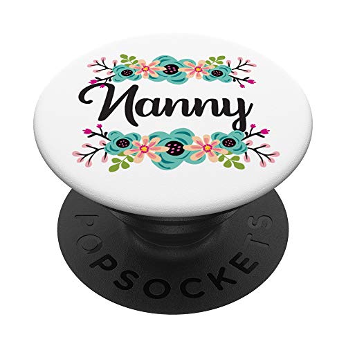 Nanny Gifts From Grandkids - Regalo de nombre personalizado PopSockets PopGrip Intercambiable