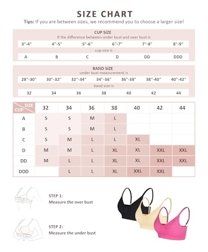 Image of FeelinGirl Bralettes for Women with Support Comfortable Bras No Underwire Seamless Everyday Bras