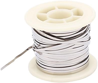 uxcell 10M 33Ft 0.2x2mm Nichrome Flat Heater Wire for Heating Elements
