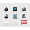 LUO Kaihua Blue Switch 3 Pin Keyswitch- Gaoteron& Cherry MX Equivalent DIY Replaceable Switches for Mechanical Gaming Keyboard (65 PCS) (Blue)