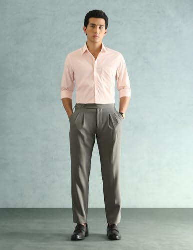 Image of Arrow Slim Fit Mens Formal Shirt - 100% Cotton, Breathable & Comfortable, Full Sleeves Shirts for Men