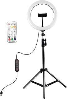 UKCOCO 1 Set Arc Surface Live Fill Light Beauty Lamp Marquee Set Ring Light for Phone Smartphone Stand LED Vanity Light Cell Phone Ring Light Studio Mobile Flash Live Show Light Abs White