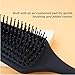 Denman (Black) Mini Paddle Cushion Hair Brush for Blow Drying, Detangling & On the Go Travel - Comfortable Styling, Straightening & Smoothing - For Women and Men, D84