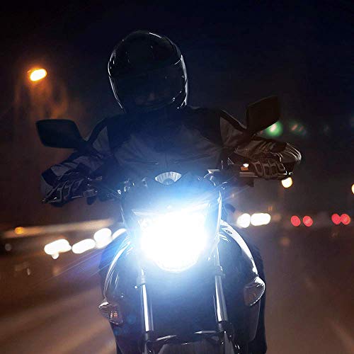 Car Work Box H4 Led Motorcycle Headlight Bulb W/Angel Eye Drl 9003 Hs1 Hi/Lo Beam 6400Lm Conversion Kit (1 Pack, 6000K White) #TOP6