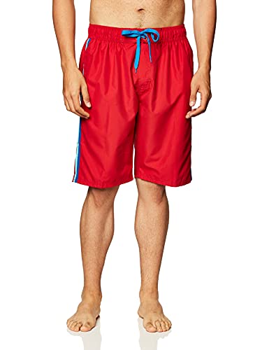 Image of Kanu Surf Men's Big Viper Extended Size Stripe Swim Trunk