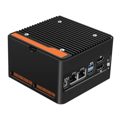 Image of StoneStorm 4-Bay NAS Mini PC Dual 2.5GbE i226-v LAN Ports, Core i3 N305 with DDR5 MAX 48GB, 4 M.2 NVMe 2280, Dual 4K Display, 2 USB3.2 10Gbps for Micro Firewall Router /Pocket Computer (Barebone)