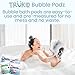 TruKid Bubble Podz Bubble Bath for Kids, Toddlers, & Babies, Tear Free Gentle & Refreshing Bath Bomb for Sensitive Skin with Natural Moisturizers, Non-Toxic, pH Balanced, Watermelon Scent (24 Podz)