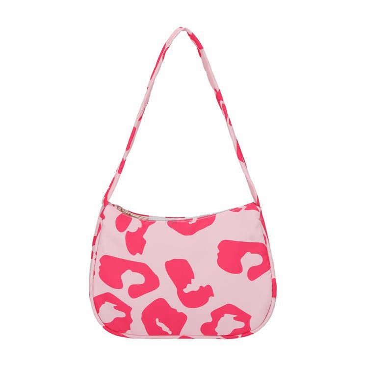 Bolsa de lona para axilas, bolsa de ombro estilo japonês, bolsa de mão moderna com alça ajustável, rosa, Bolsas transversais
