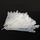Vktech 100PCS 1ml Graduated Pipettes Dropper Polyethylene