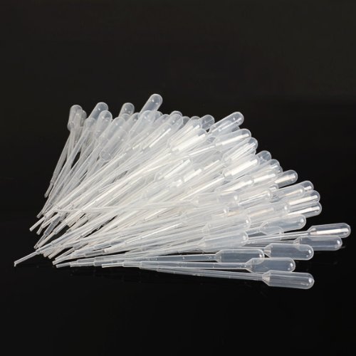 Vktech 100PCS 1ml Graduated Pipettes Dropper Polyethylene