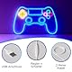 NELUX Neon LED Gaming Room Deko Schild Controller, Neon Gamer Sign Wand Zimmer Lampe, Gaming Beleuchtung Setup Licht Light, Neonschild Wall Schilder Wanddeko. USB-Verbindung mit Dimmer.