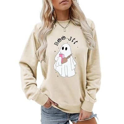 Semisun Boo-Jee Ghost Halloween Sweatshirt for ...