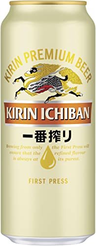 Kirin Ichiban Bierpaket, japanisches Premium-Bier, nach dem First Press Verfahren gebraut, Dosenbier mit 5 Prozent Alkoholgehalt, Einweg (24 x 0,5 l)