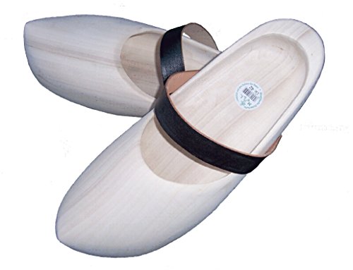 Münsterländer Holzschuhe mit Lederriemen  23