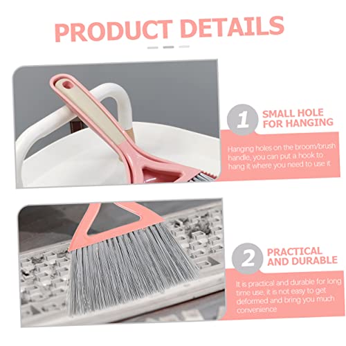 PACKOVE Besen Und Kehrschaufel Set Mini Kehrschaufel Mini Besen Für Hause Desktop Reinigung Mit Flexiblen Bürstenhaaren Material Und Aufhängeloch Für Einfache Lagerung – Bild 7
