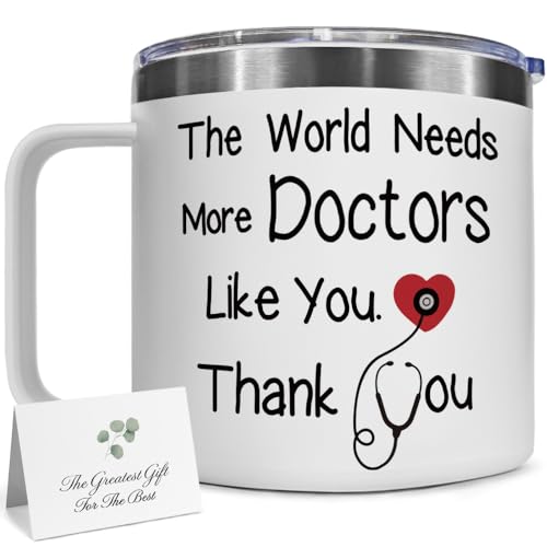 SUUURA-OO The World Needs More Doctors Like You Doctor Tumbler, Doctor Appreciation Gifts, Doctors Birthday Gifts for Women Men Mom Dad Husband Wife Boyfriend Girlfriend 14OZ