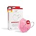 Produktbild ProPulsan Lindenpartner FFP2 Maske Pink Batik, 10 Stück, Made in Germany, CE Zertifizierte, Hygienische Atemschutzmaske