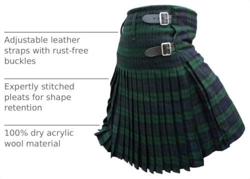 Image of AAR Mens Scottish Tartan Kilt - 13oz Highland Casual Kilt for Men - 11 Tartans