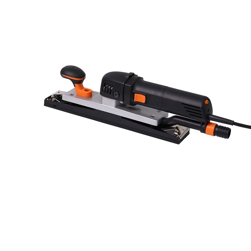 70x400mm długie łóżko elektryczna szlifierka oscylacyjna, 500W zmienna prędkość 3200-7000RPM do automatycznego szpachlowania ścian drewnianych do szlifowania płyt kartonowo-gipsowych