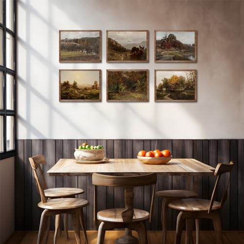 FYARTKJ-6Pcs-Autumn-Landscape-Wall-Art-Vintage-Farmhouse-Fall-Nature-Wilderness-Illustrations-Wall-Decor-Prints-French-Country-Neutral-Aesthetic-Posters-Rustic-CottageCore-Decoration-Unframed FYARTKJ 6Pcs Autumn Landscape Wall Art Vintage Farmhouse Fall Nature Wilderness Illustrations Wall Decor Prints French Country Neutral Aesthetic Posters Rustic CottageCore Decoration Unframed