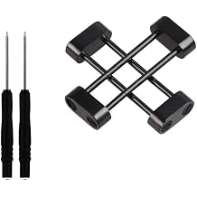 Compatible with Suunto Core Lugs Adapter Set Stainless Steel Lugs Connector Replacement Accessory for Suunto Core Watch Bands 2 Pairs Lug Screws + 2 PCS Tools