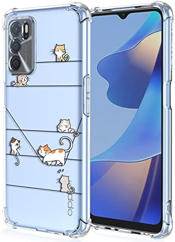 XINYEXIN Case for Oppo A16 / Oppo A16s / Oppo A54s, Painting Flower Pattern Clear Case Soft TPU Silicone Case Slim Shockproof Bumper Girl Women Phone Cover - Daisy