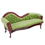 SOIMISS Puppenhaus Mini Chaise Couch Ornamente Mini Puppenhaus Sofa Puppenhäuser Mini Sofa Modell Miniaturmöbel Miniatur Vintage Sofa Puppenhausmöbel Puppenhausmöbel Birke