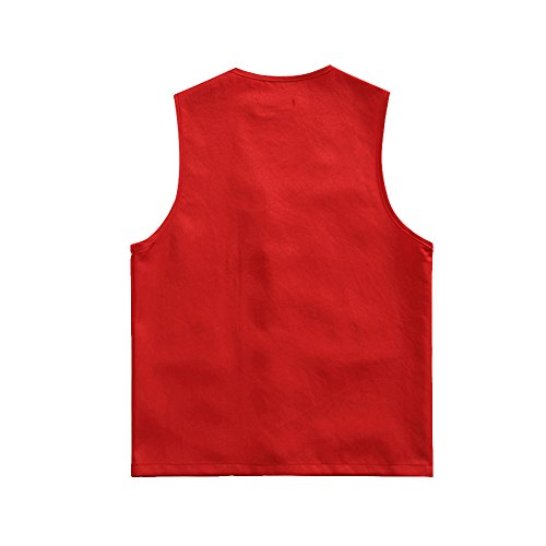 TopTie Adult Volunteer Activity Vest Supermarket Uniform Vests Clerk Workwear-Orange-XL