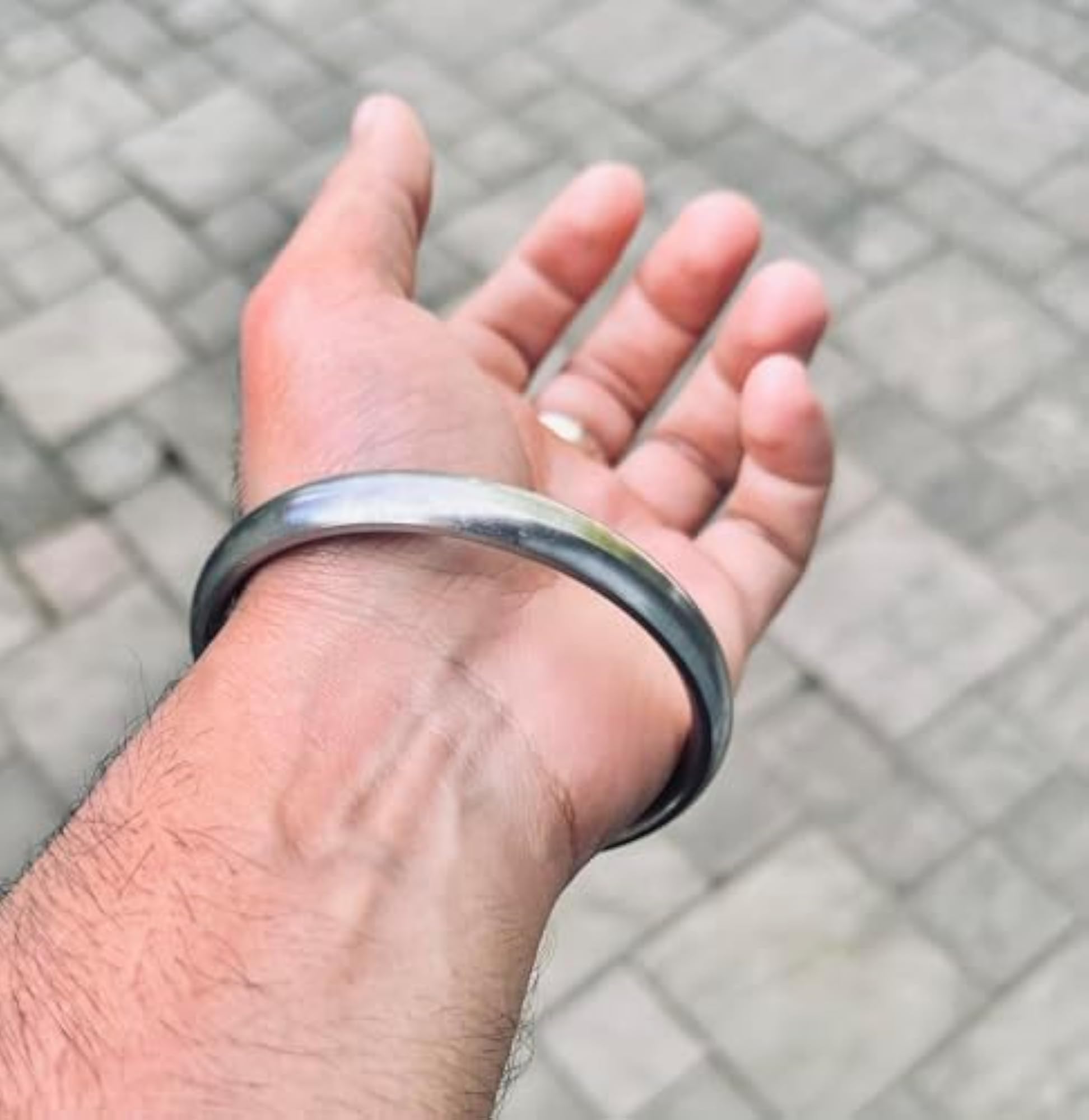 Classic Sarb Loh Sikh Punjabi Kada, Silver Color Fashion Accessory