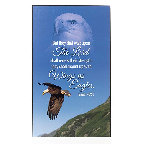 Dicksons Wings As Eagles Bald Eagle 6 x 10 Wood Decorative Wall Plaque