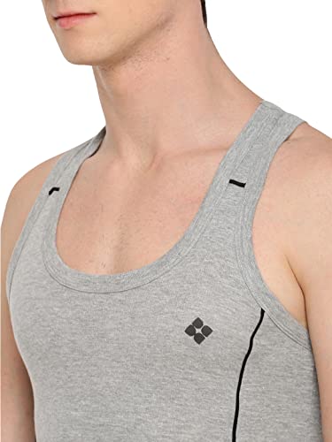 Image of Dollar Bigboss Men's Solid Regular Fit Gym Vest