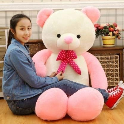 Pink White Panda Teddy Bear Soft 2 Feet Plush and Cuddly Stuffed Animal for Kids, Birthdays, Anniversaries, Valentine's Day, and Special Occasions Large Huggable