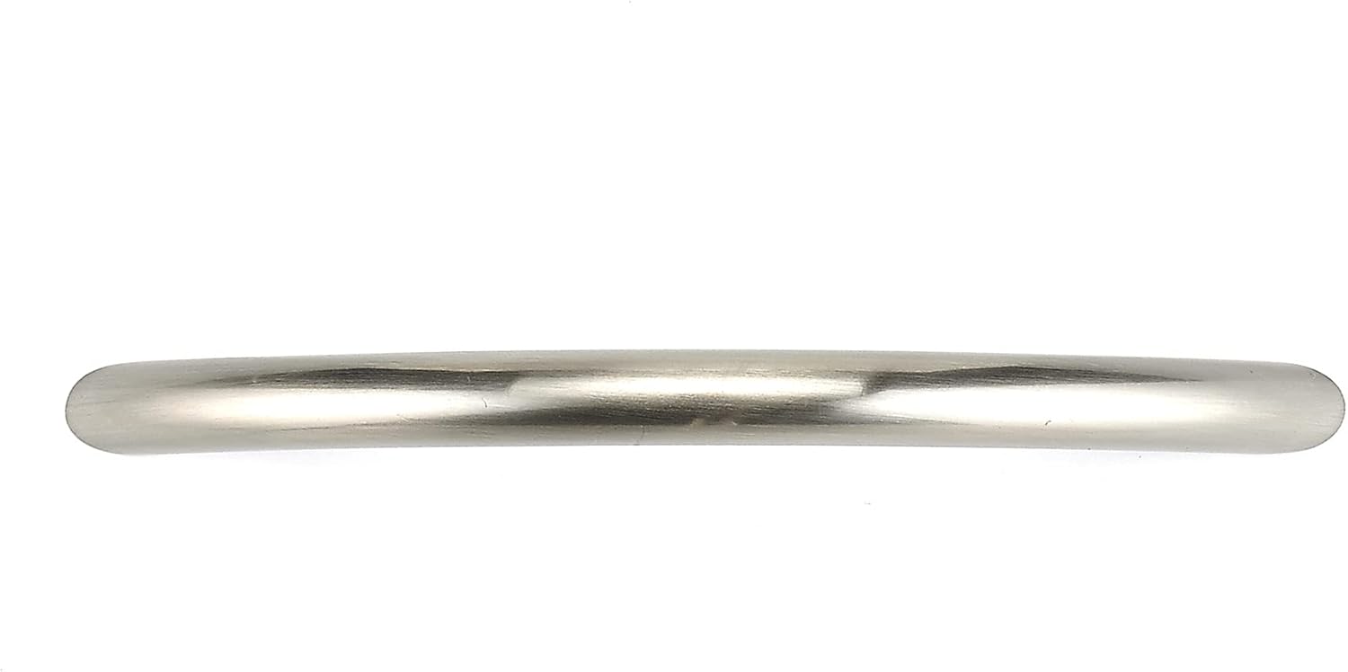 Richelieu Hardware BP15400195 Arverne Collection 3 3/4-inch (96 mm) Center-to-Center Brushed Nickel Modern Arched Cabinet and Drawer Pull Handle for Kitchen, Bathroom, and Furniture