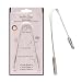 HealthAndYoga(TM) Tongue Cleaner Scraper - Hygienic Seal-Pack, Surgical Grade Stainless Steel, Non-Synthetic Grip - Sterilizable Tongue Brush Cleaner
