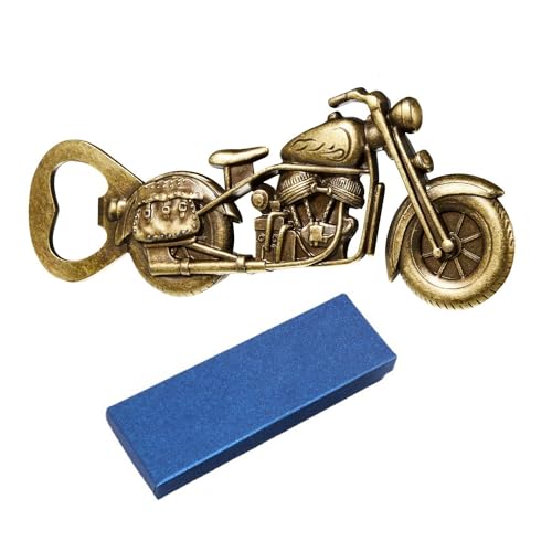 Motorrad-Bieröffner, Geschenke für Männer, Weihnachten Motorrad Bier Flaschenöffner, Geburtstag für Vater, Vintage Motorrad Geschenke für Vatertag, Geburtstag, Adventskalender, Weihnachtsstrumpffüller