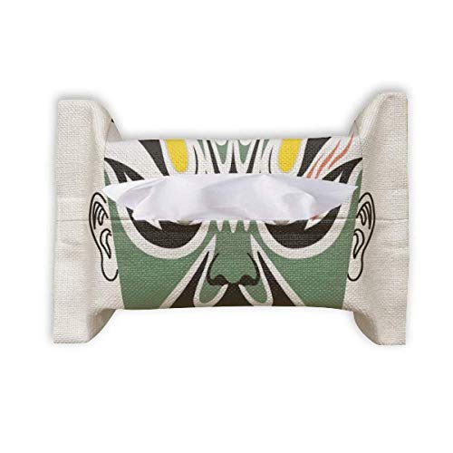 Serviette en papier motif masque de Peking Opera pour table colorée et propre