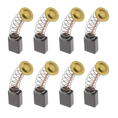 Newyuan 8 Stück Kohlebürstenmotor Ersatzteil kompatibel mit Matrix DWS 780, Motorbürsten für Wandschleifer 5x8x12mm mit Federanschluss