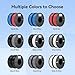 Creality 3D Printer Filament 1.75mm 4KG, PLA Filament Bulk +/- 0.02mm, 4 Pack 1kg Spool(2.2lbs) 3D Printing Filament Fits for Most FDM 3D Printers, Black White Blue Red
