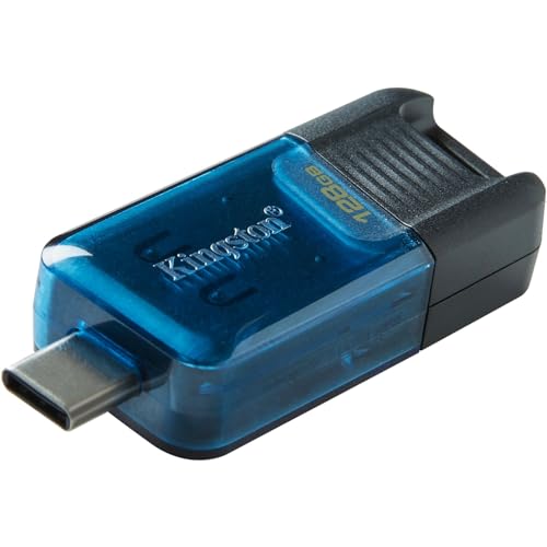 Image of Kingston DataTraveler 80 M 128GB USB-C Flash Drive | USB 3.2 Gen 1 | Up to 200MB /s | DT80M /128GB